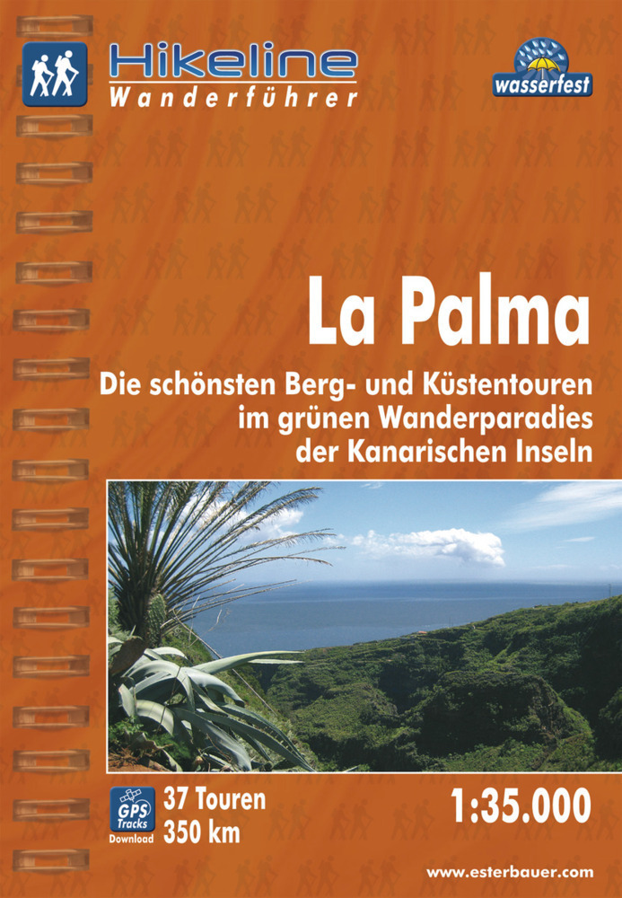 Cover: 9783850005326 | Hikeline Wanderführer La Palma | Esterbauer Verlag | Taschenbuch