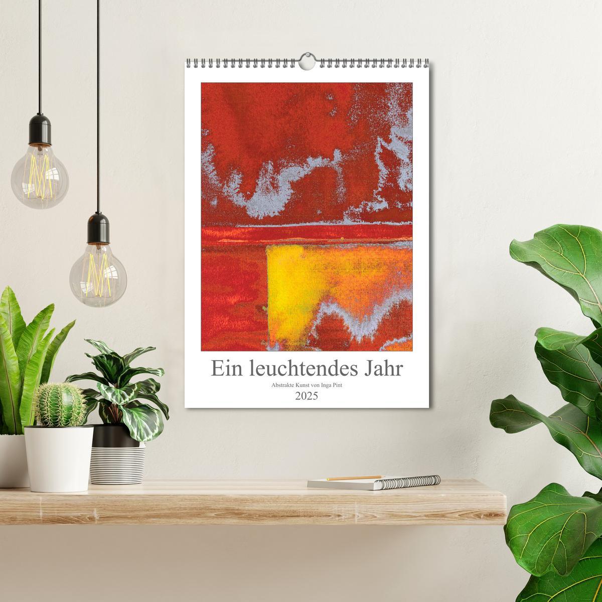 Bild: 9783435958849 | Ein leuchtendes Jahr: Abstrakte Kunst von Inga Pint (Wandkalender...