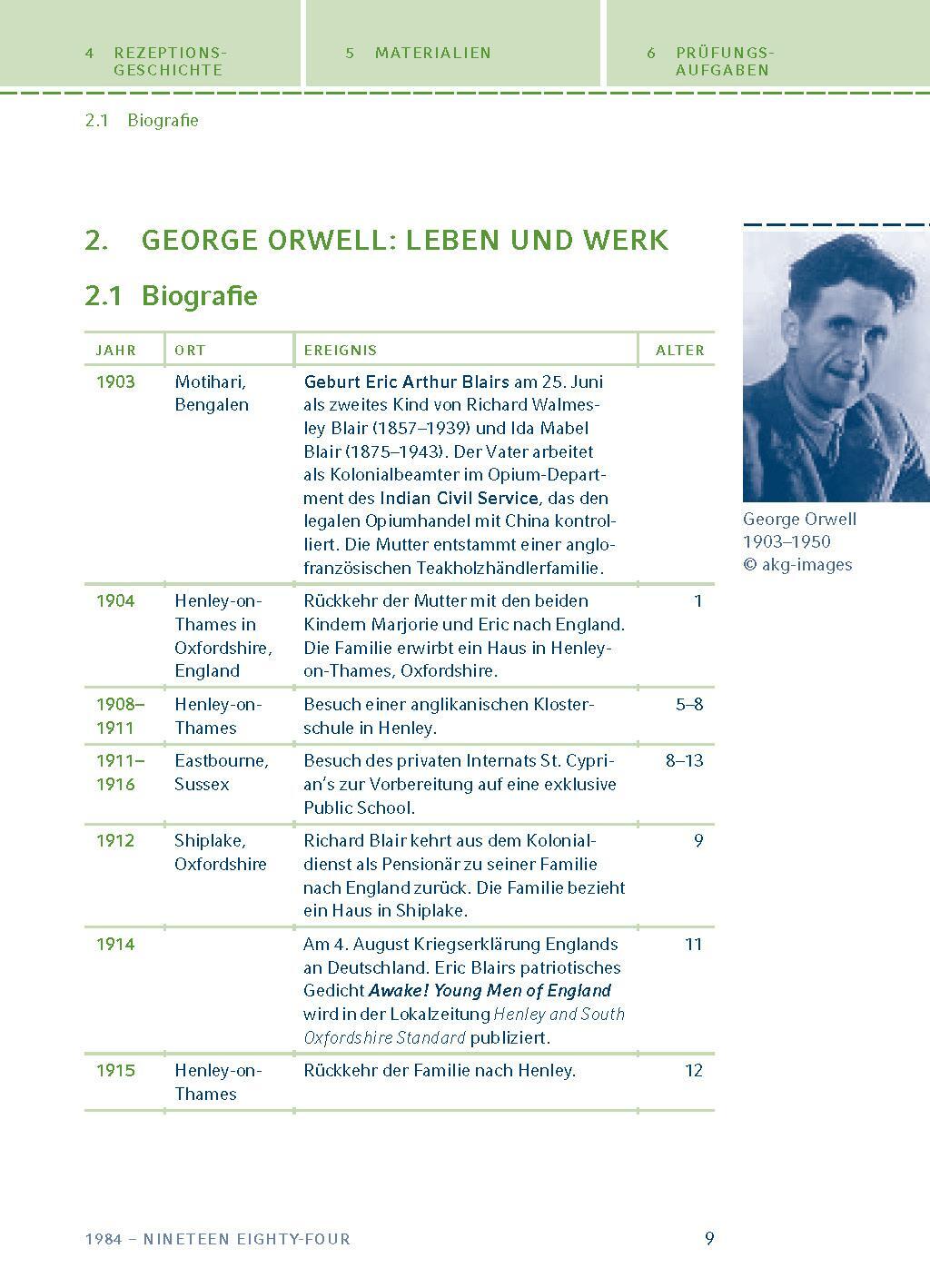 Bild: 9783804419353 | 1984 - Nineteen Eighty-Four von George Orwell. | George Orwell | Buch
