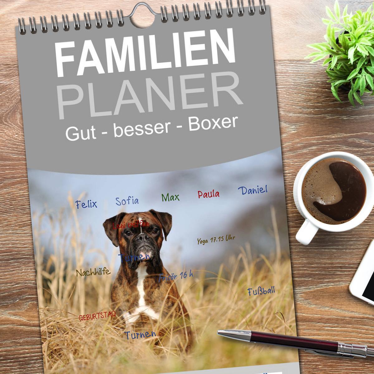 Bild: 9783457114148 | Familienplaner 2025 - Gut - besser - Boxer mit 5 Spalten...