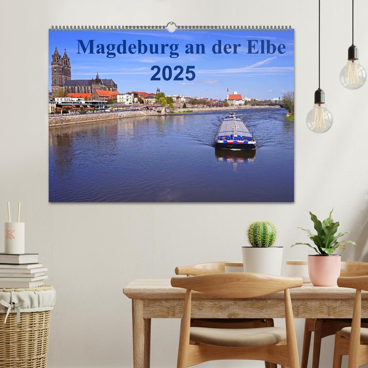 Bild: 9783435467723 | Magdeburg an der Elbe 2025 (Wandkalender 2025 DIN A2 quer),...