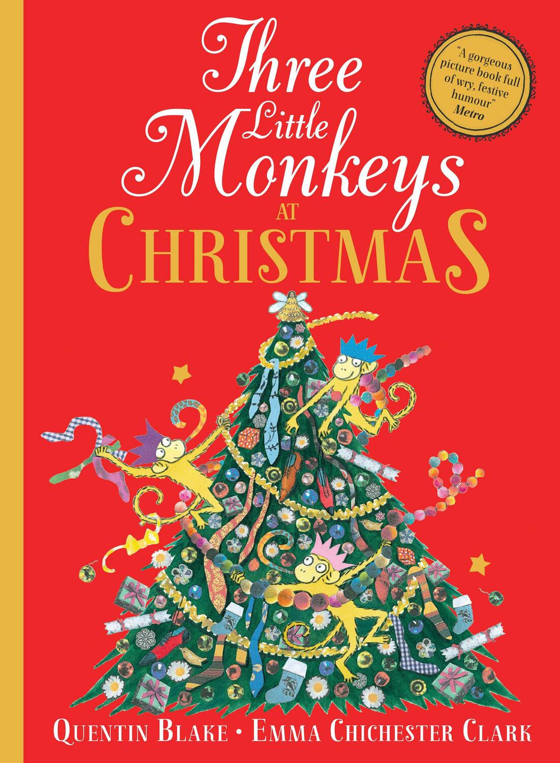 Cover: 9780008413323 | Three Little Monkeys at Christmas | Quentin Blake | Taschenbuch | 2023