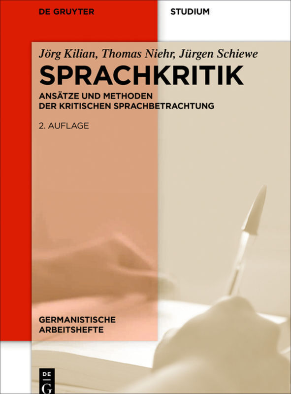 Cover: 9783110401813 | Sprachkritik | Ansätze und Methoden der kritischen Sprachbetrachtung