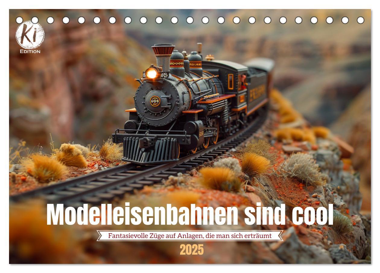 Cover: 9783435380503 | Modelleisenbahnen sind cool (Tischkalender 2025 DIN A5 quer),...