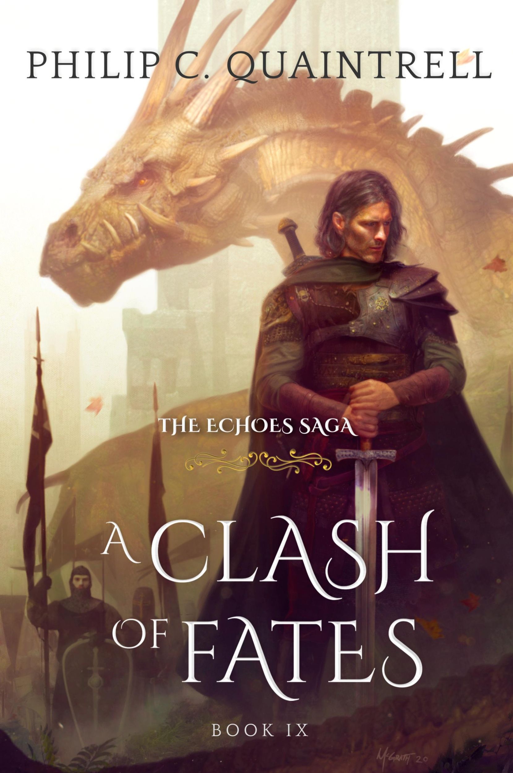 Cover: 9781916610088 | A Clash of Fates | (The Echoes Saga: Book 9) | Philip C. Quaintrell