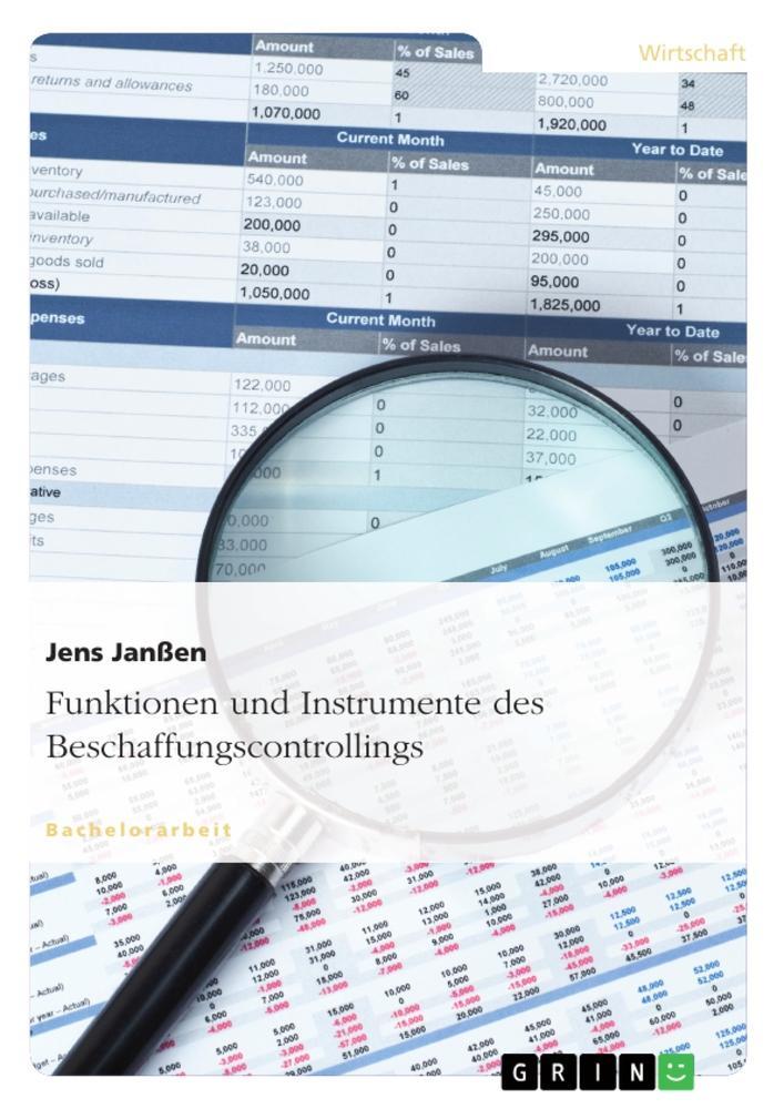 Cover: 9783656312291 | Funktionen und Instrumente des Beschaffungscontrollings | Jens Janßen