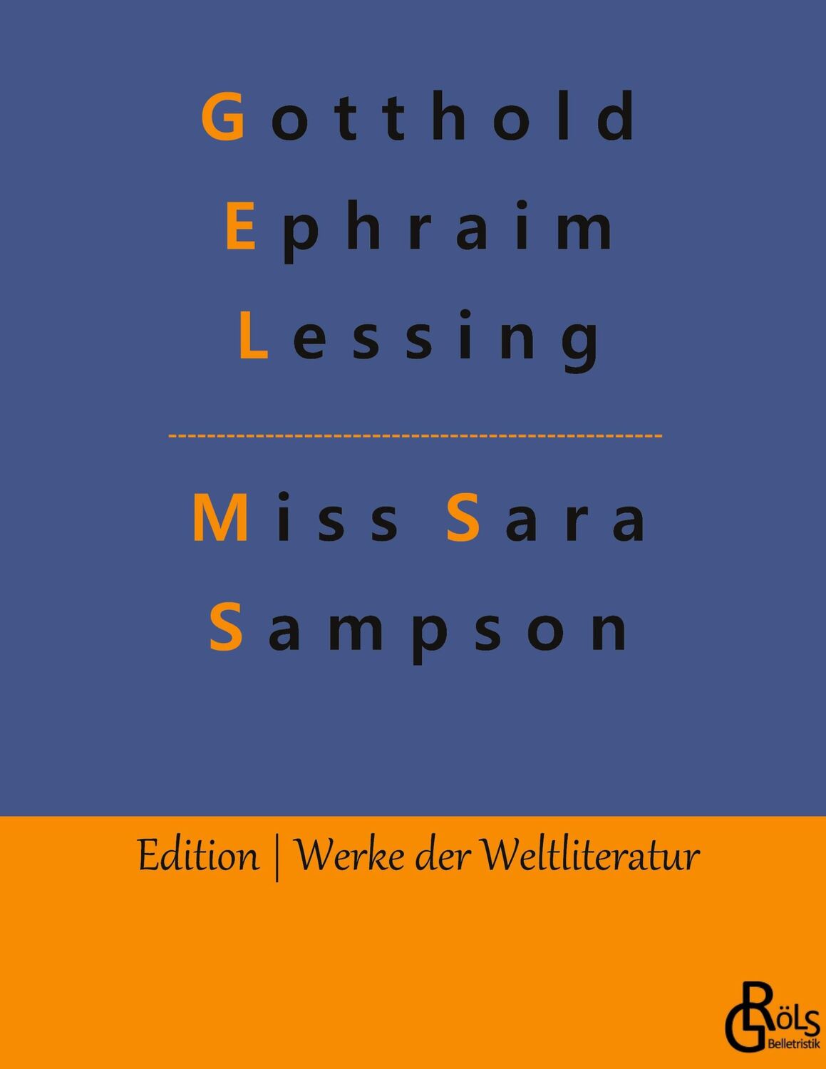 Cover: 9783966379250 | Miss Sara Sampson | Gotthold Ephraim Lessing | Buch | 104 S. | Deutsch