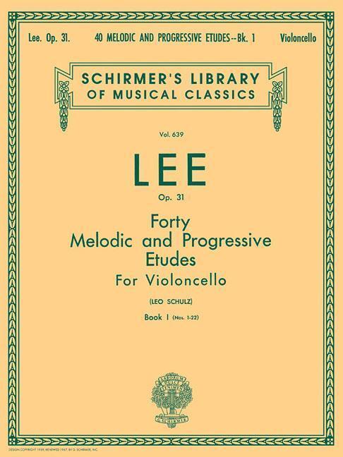 Cover: 9781458426468 | 40 Melodic and Progressive Etudes, Op. 31 - Book 1: Schirmer...