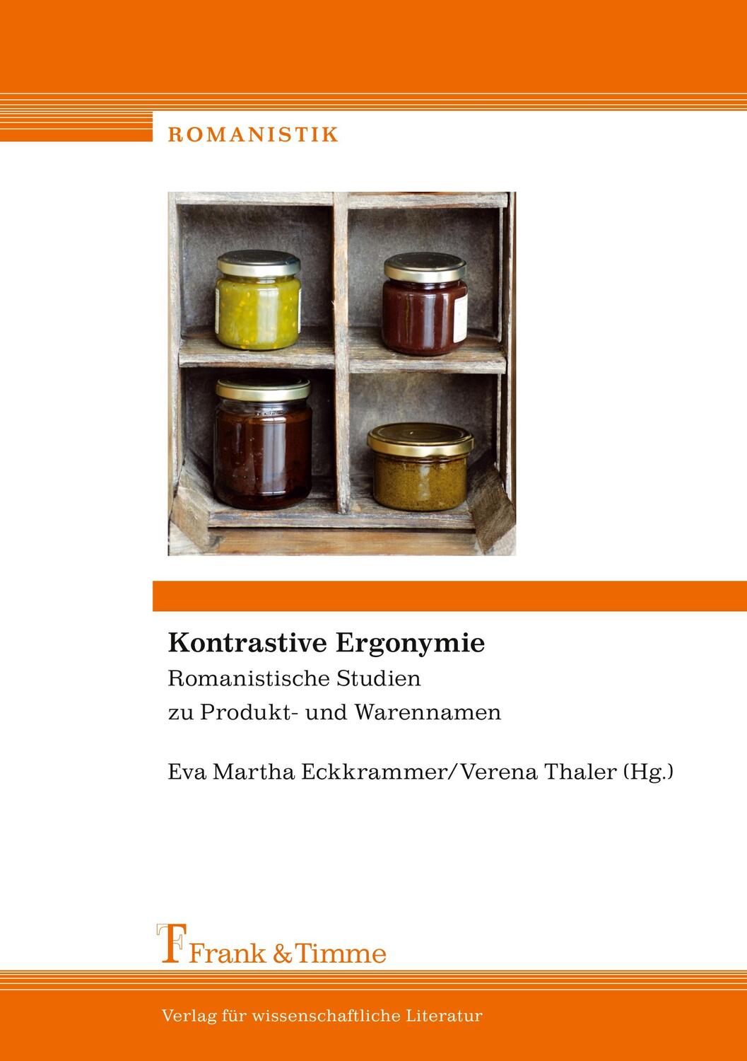 Cover: 9783865964502 | Kontrastive Ergonymie | Eva Martha Eckkrammer (u. a.) | Taschenbuch