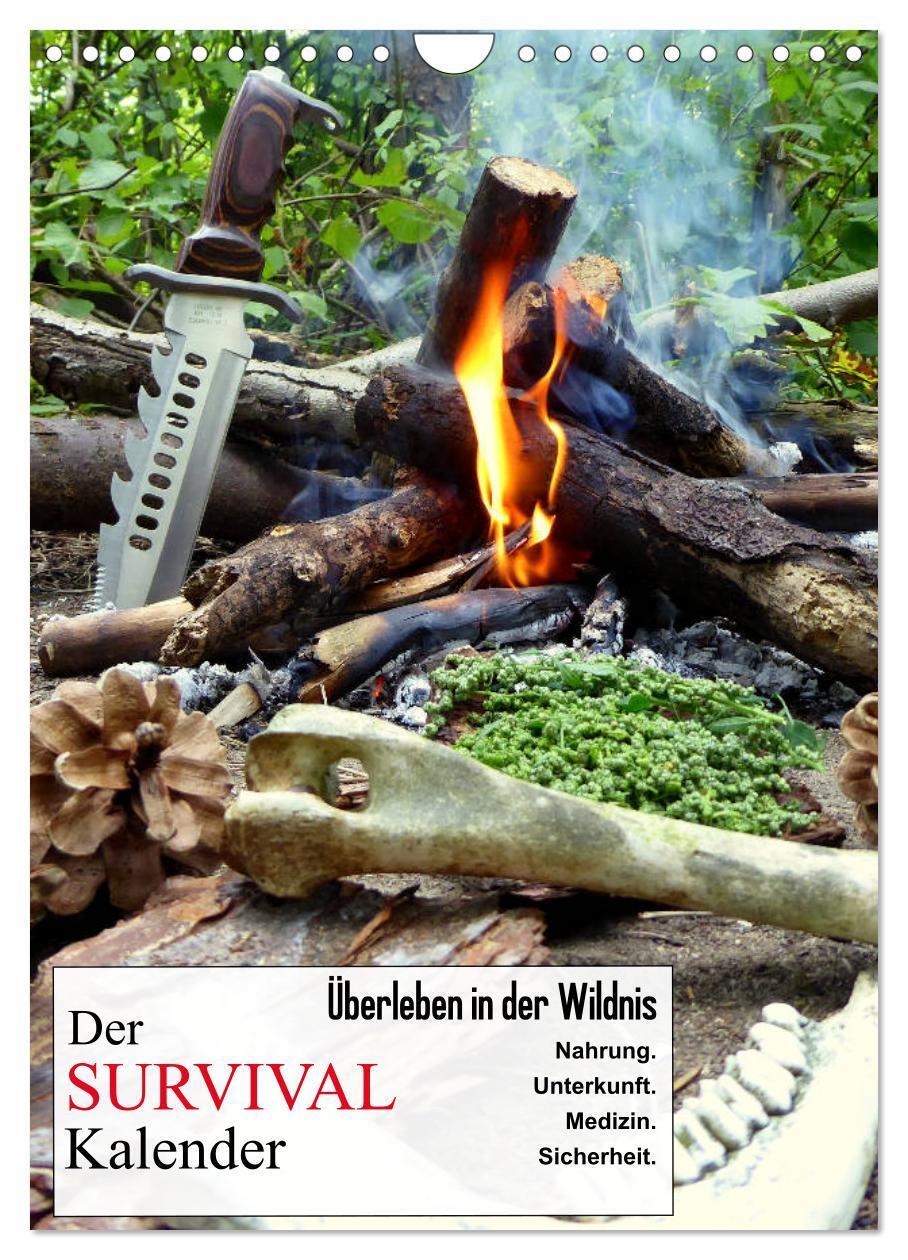 Cover: 9783675686007 | Der Survival-Kalender (Wandkalender 2024 DIN A4 hoch), CALVENDO...