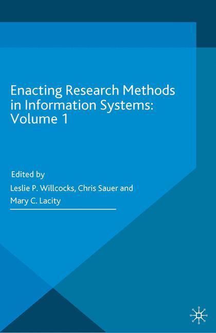 Cover: 9783319292656 | Enacting Research Methods in Information Systems: Volume 1 | Buch