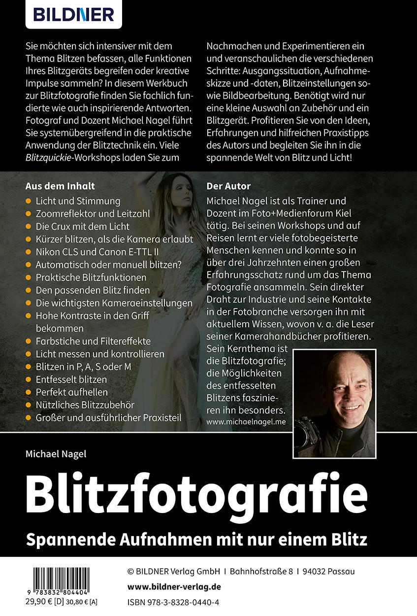 Rückseite: 9783832804404 | Blitzfotografie | Spannende Aufnahmen mit nur einem Blitz | Michael