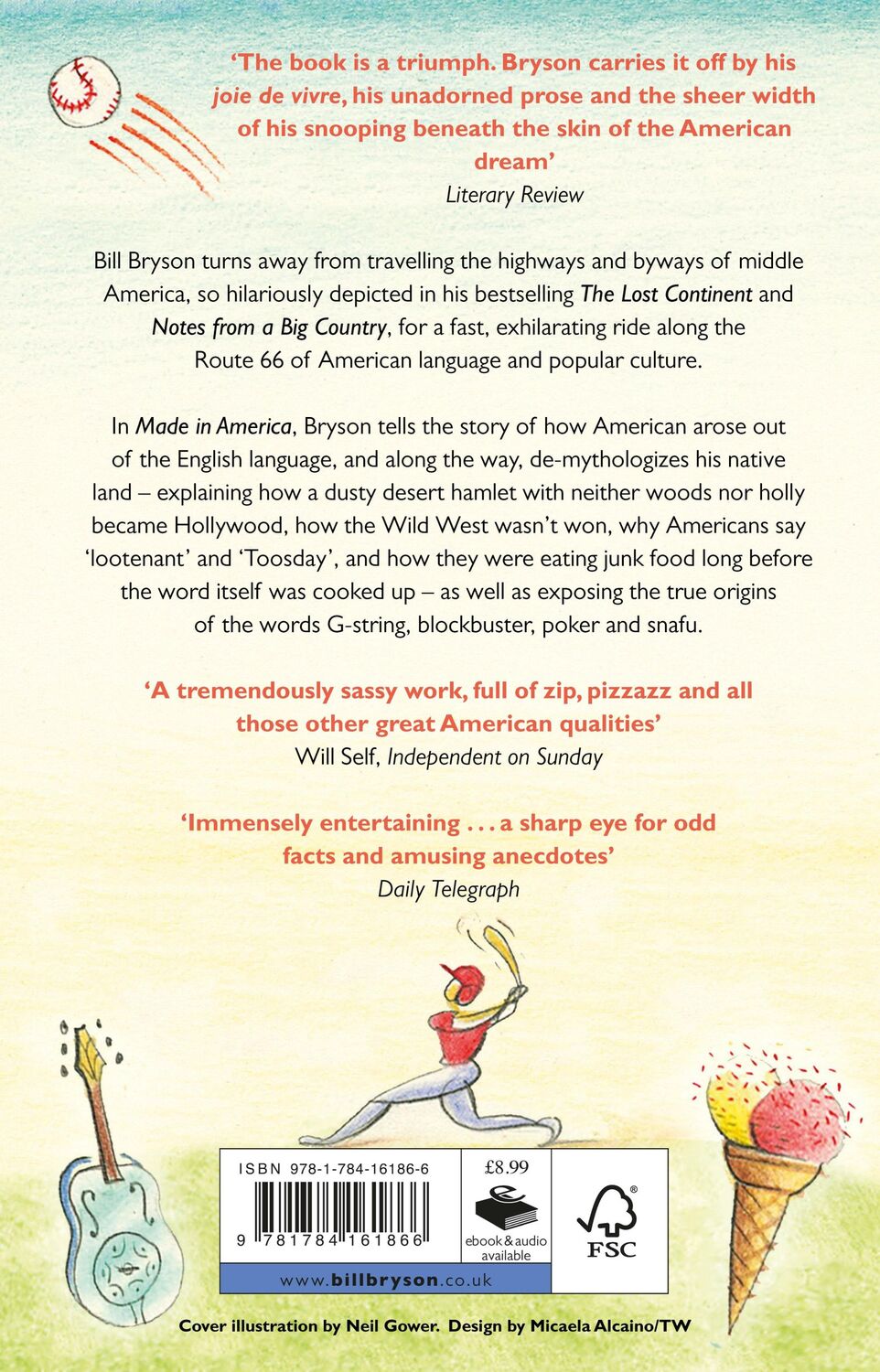 Rückseite: 9781784161866 | Made in America | An Informal History of American English | Bryson