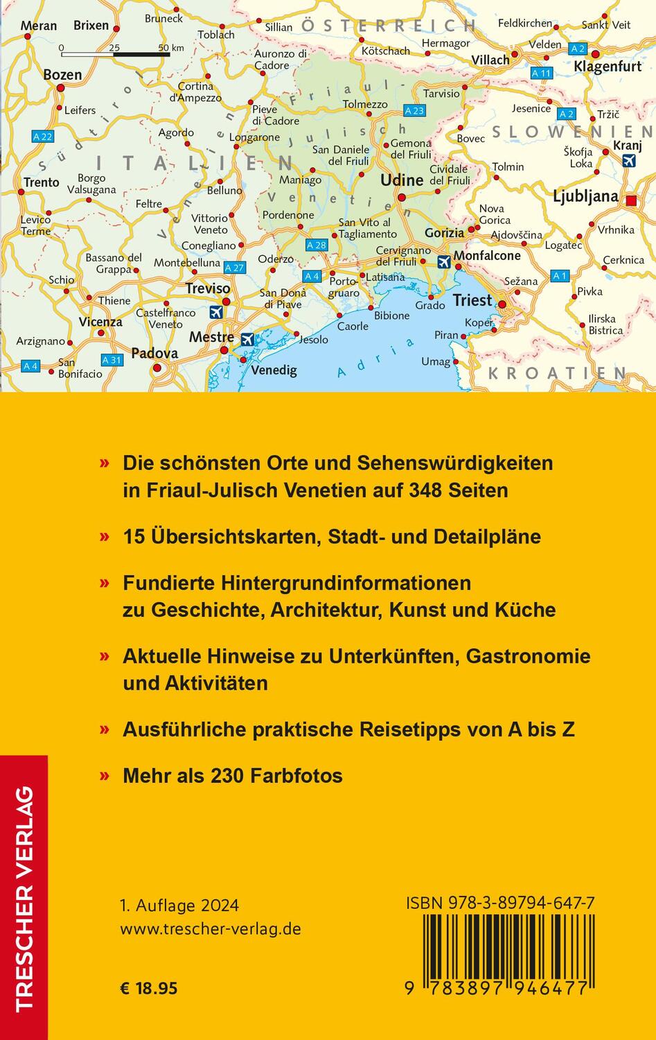 Rückseite: 9783897946477 | TRESCHER Reiseführer Friaul - Julisch Venetien | Sabine Herre | Buch