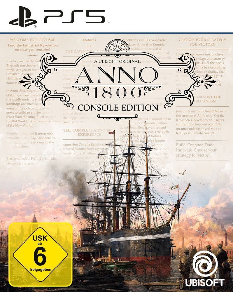 Cover: 3307216262015 | Anno 1800, 1 PS5-Blu-ray Disc (Console Edition) | Für PlayStation 5