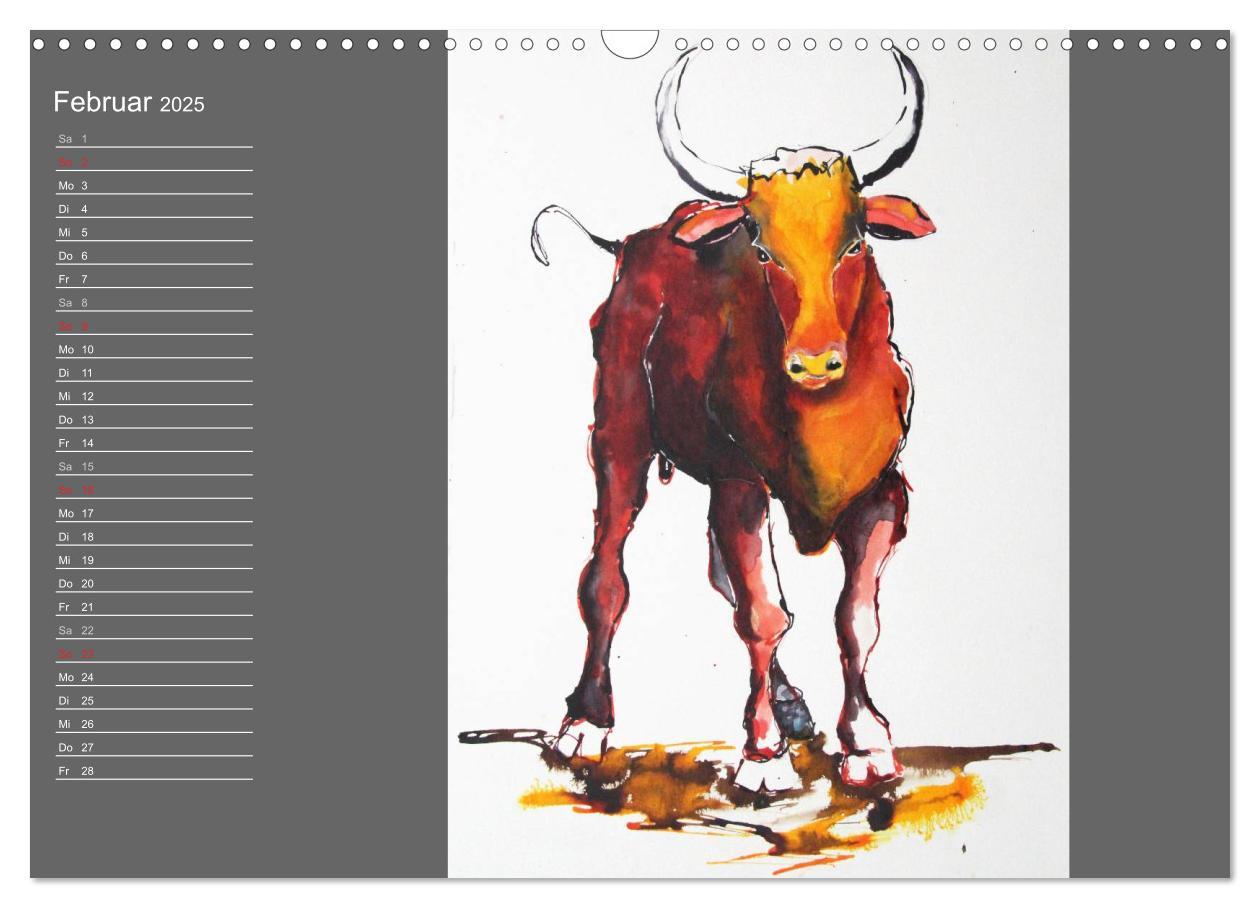 Bild: 9783435625406 | Sternbild Stier (Wandkalender 2025 DIN A3 quer), CALVENDO...