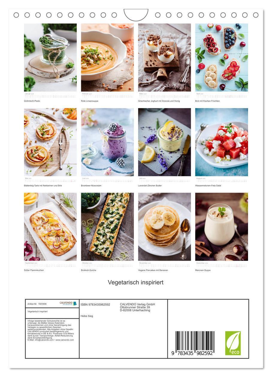 Bild: 9783435982592 | Vegetarisch inspiriert (Wandkalender 2025 DIN A4 hoch), CALVENDO...