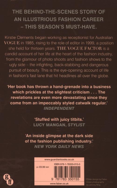 Rückseite: 9781783350155 | The Vogue Factor | Kirstie Clements | Taschenbuch | Englisch | 2014