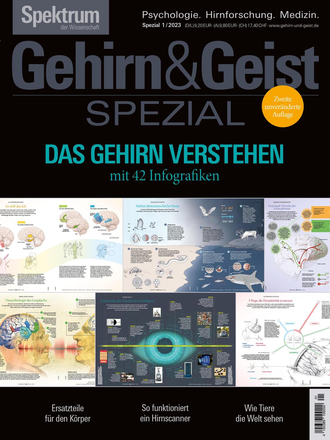 Cover: 9783958927575 | GehirnGeist Spezial - Das Gehirn verstehen | Mit 42 Infografiken