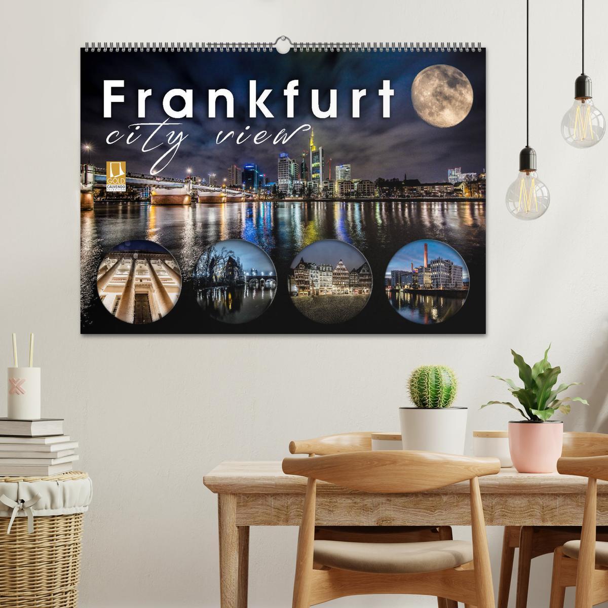 Bild: 9783435400935 | Frankfurt city view (Wandkalender 2025 DIN A2 quer), CALVENDO...