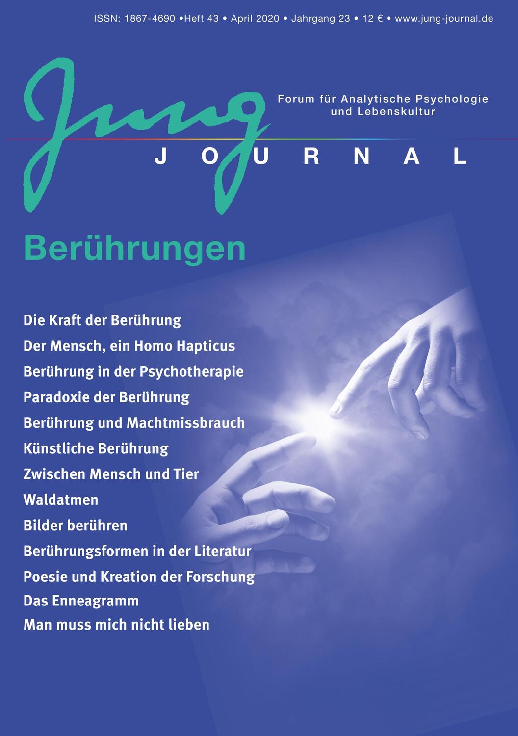 Cover: 9783939322436 | Jung Journal Heft 43: Berührungen | Lutz Müller (u. a.) | Taschenbuch