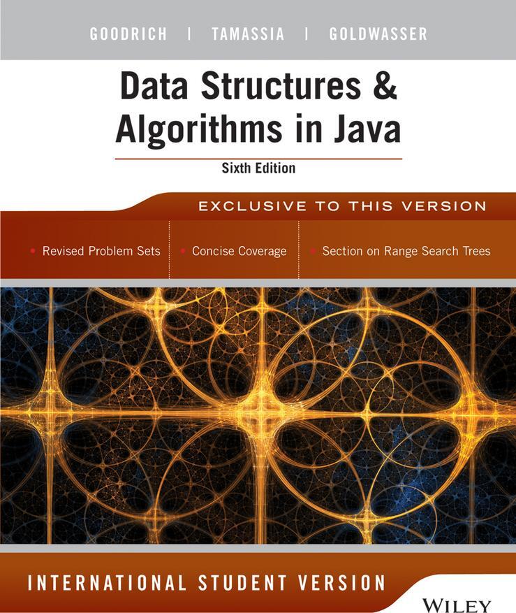 Cover: 9781118808573 | Data Structures and Algorithms in Java, International Student Version
