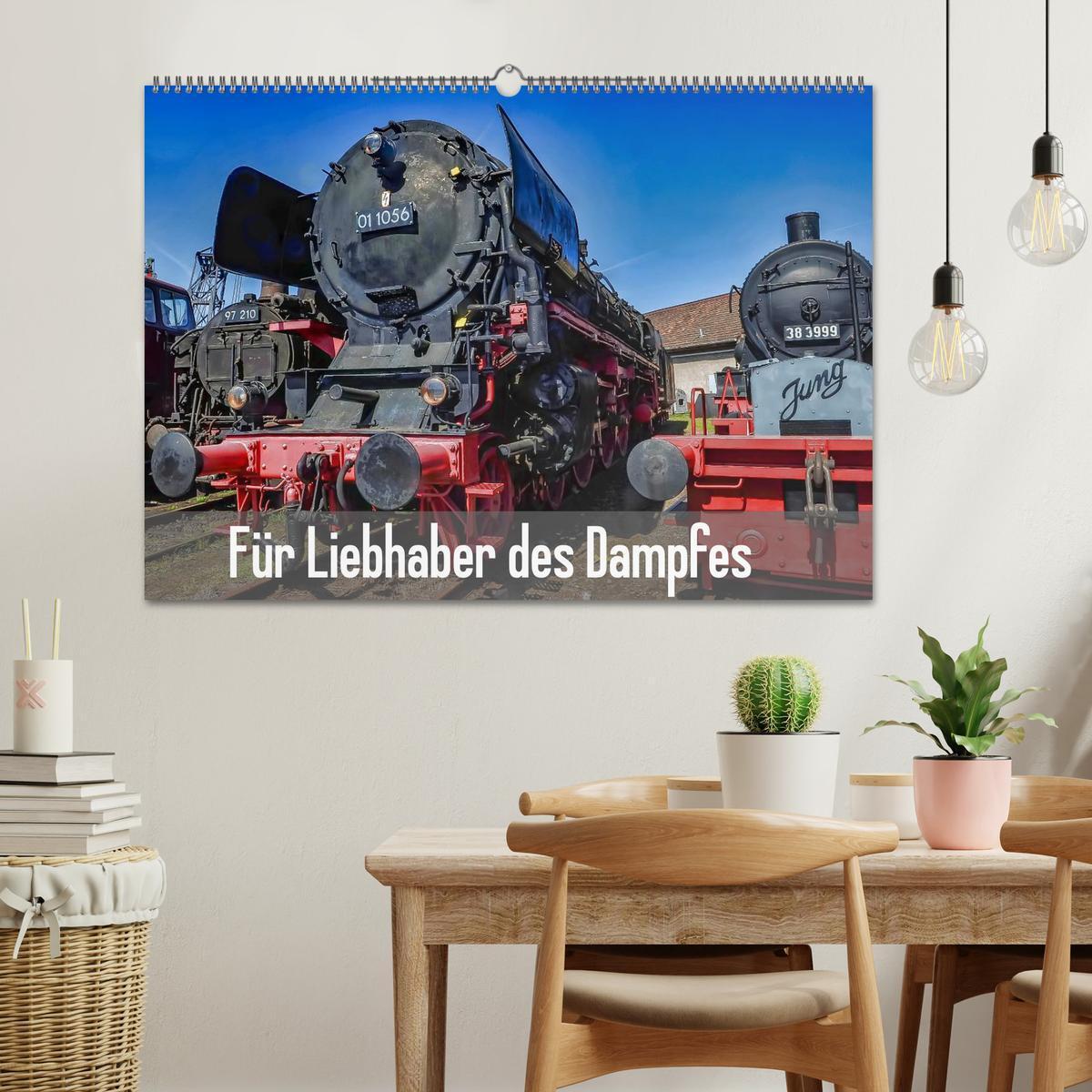 Bild: 9783435499113 | Für Liebhaber des Dampfes (Wandkalender 2025 DIN A2 quer), CALVENDO...