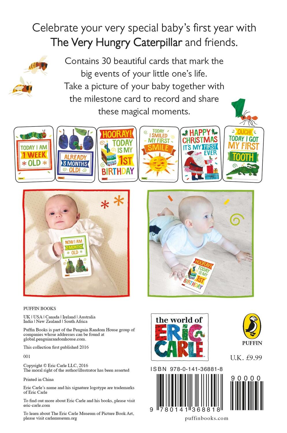 Rückseite: 9780141368818 | Very Hungry Caterpillar Baby Cards for Milestone Moments | Eric Carle
