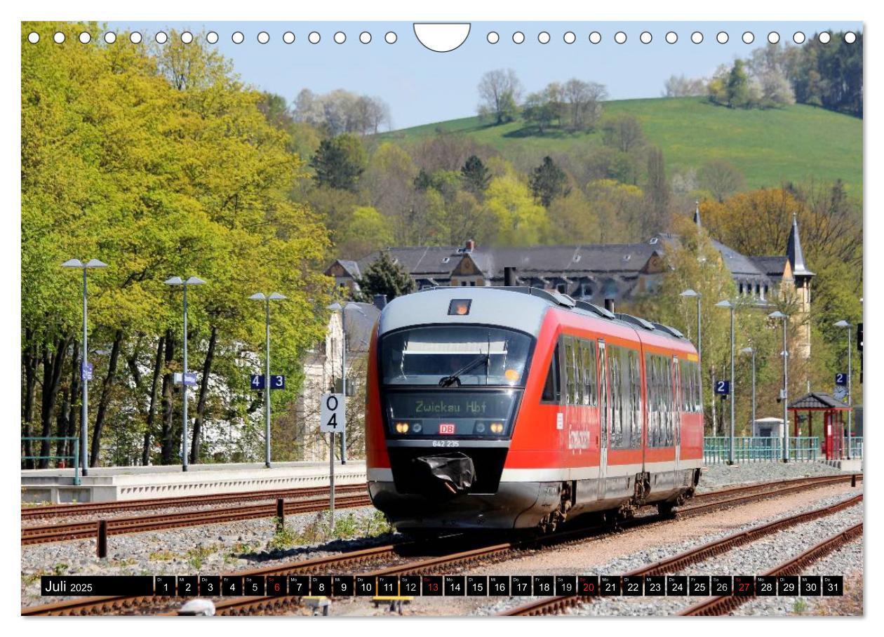 Bild: 9783435465279 | Bahnland Sachsen (Wandkalender 2025 DIN A4 quer), CALVENDO...