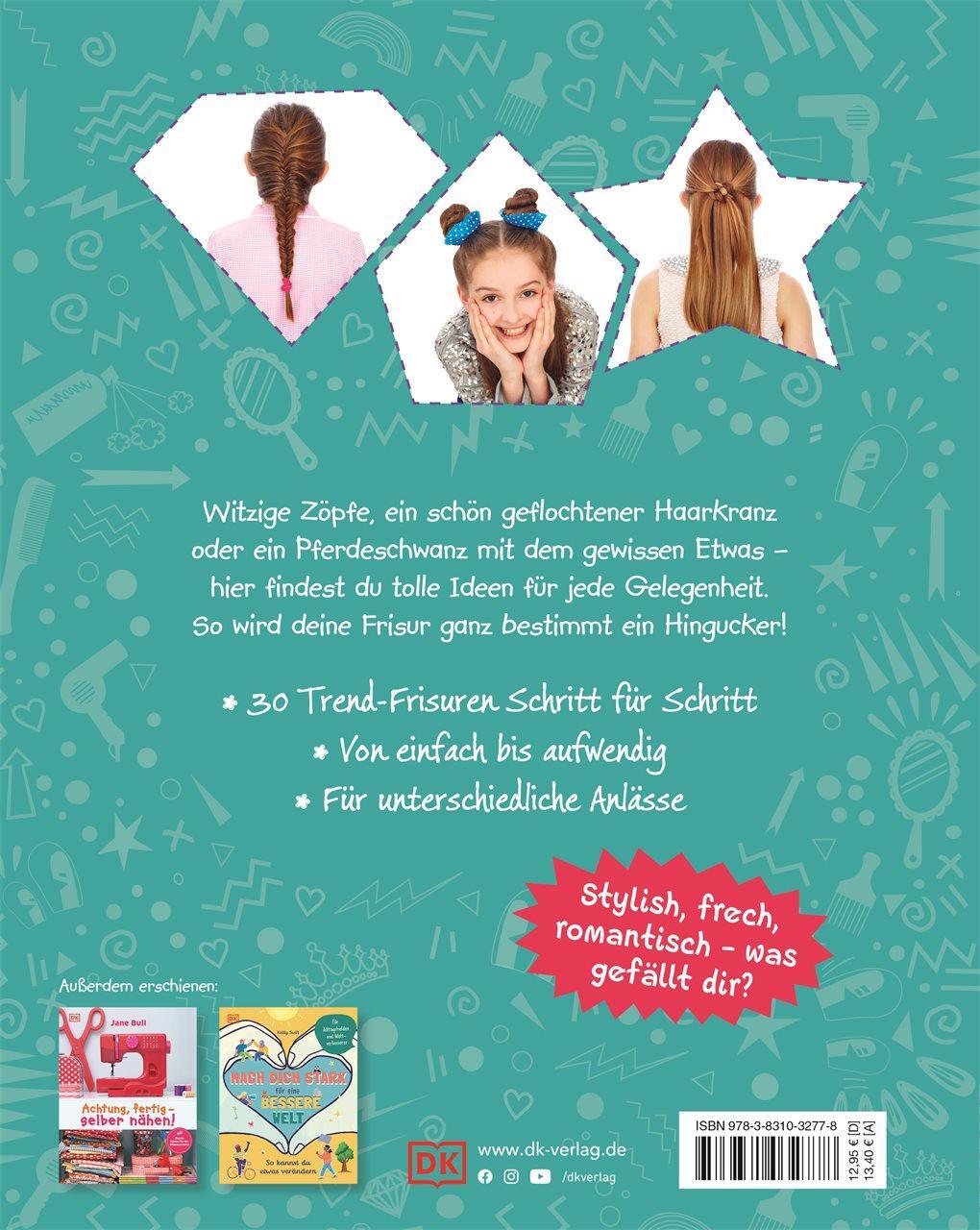 Rückseite: 9783831032778 | Zöpfe, Knoten, Flechtfrisuren | 30 Hairstyles für Mädchen | Buch