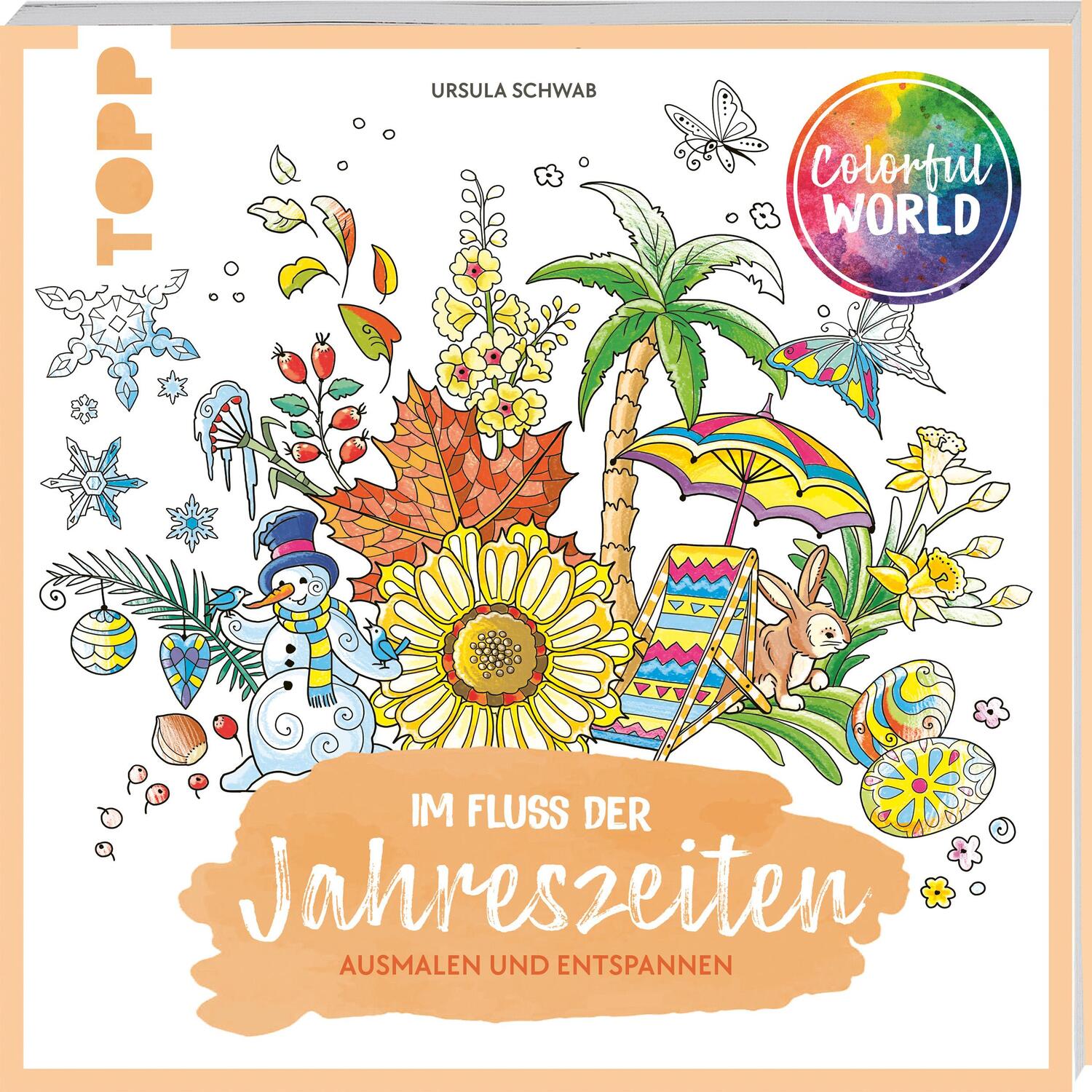 Cover: 9783735880970 | Colorful World - Im Fluss der Jahreszeiten | Ausmalen &amp; entspannen