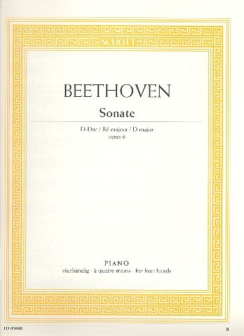Cover: 9790001086769 | Sonate facile D-Dur | Ludwig van Beethoven | Buch | 16 S. | Deutsch