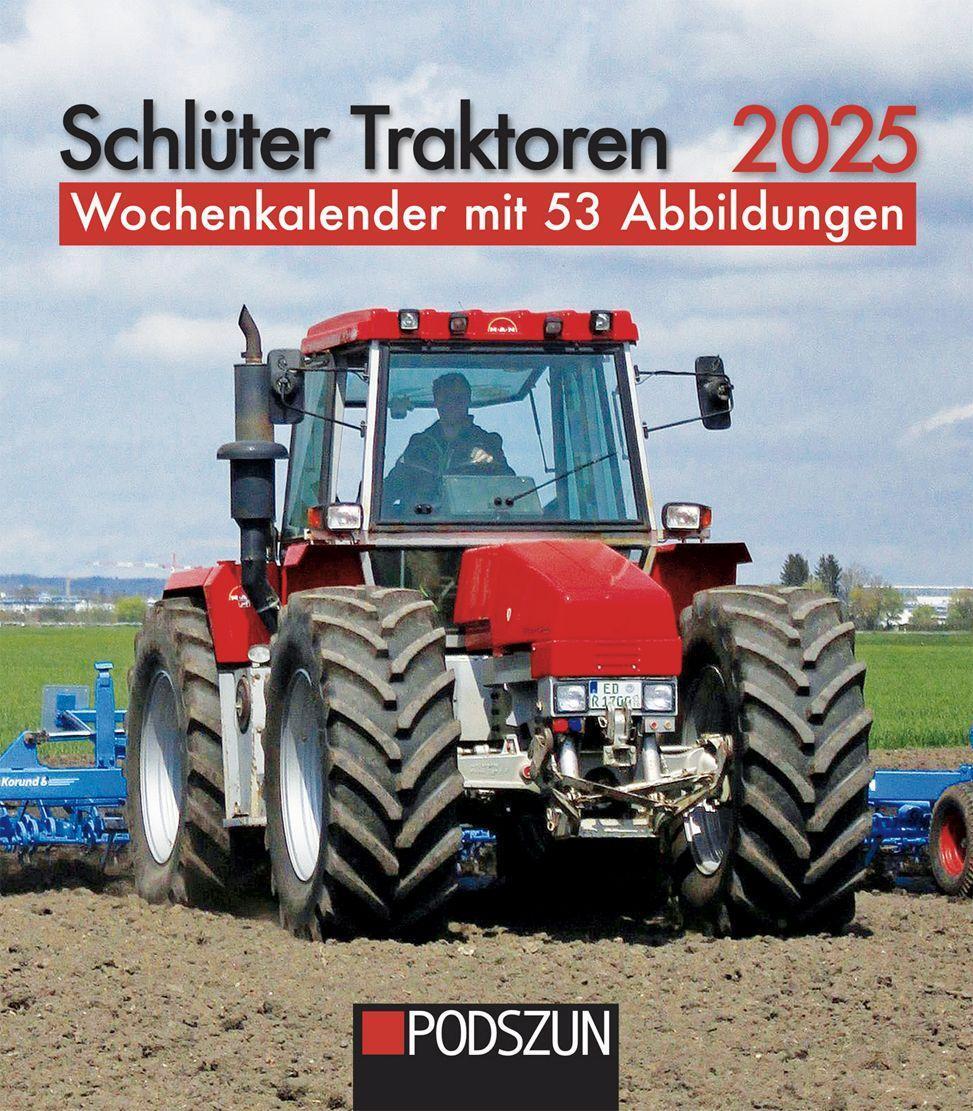 Cover: 9783751611138 | Schlüter Traktoren 2025 | Wochenkalender mit 53 Abbildungen | Kalender