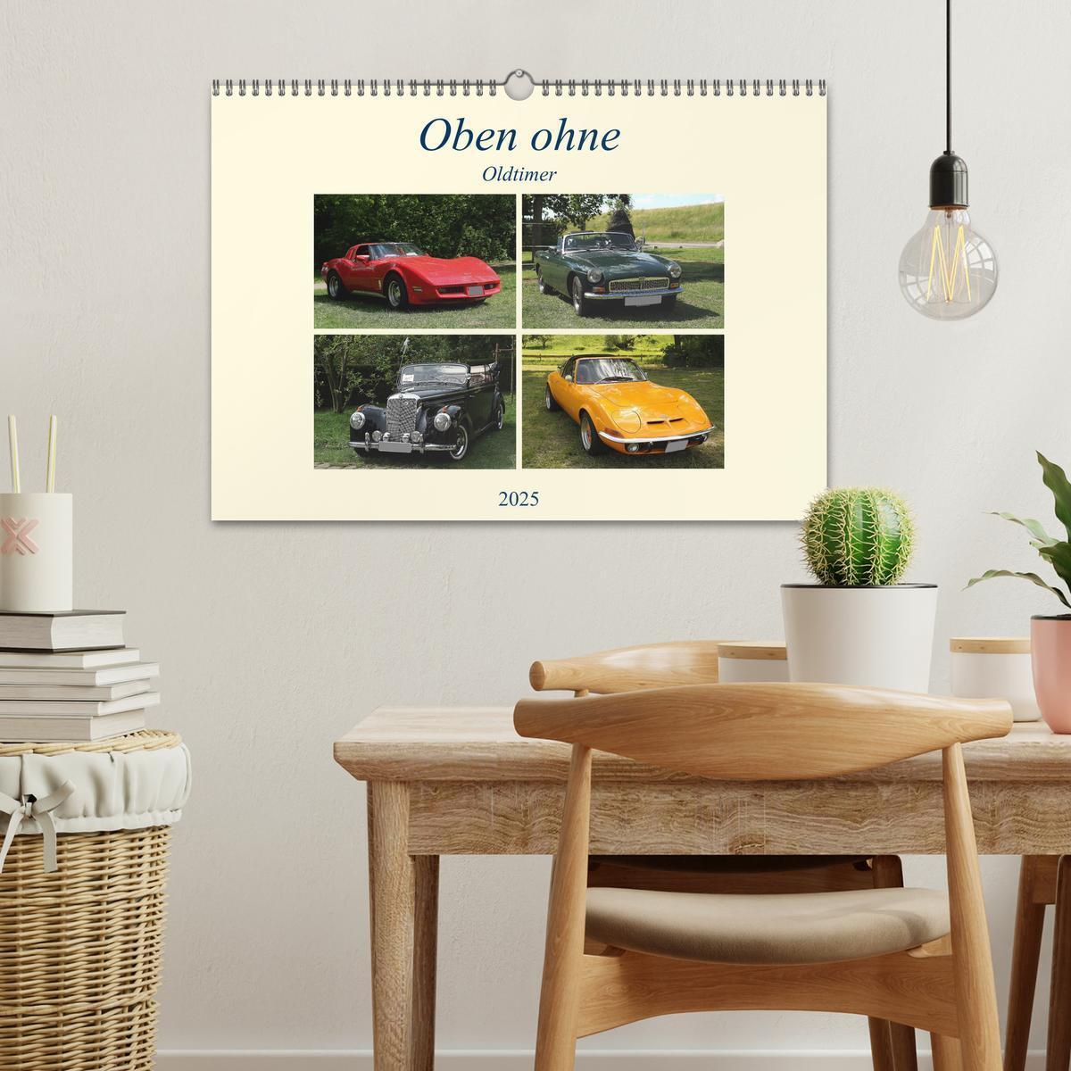 Bild: 9783435582983 | Oben ohne Oldtimer (Wandkalender 2025 DIN A3 quer), CALVENDO...