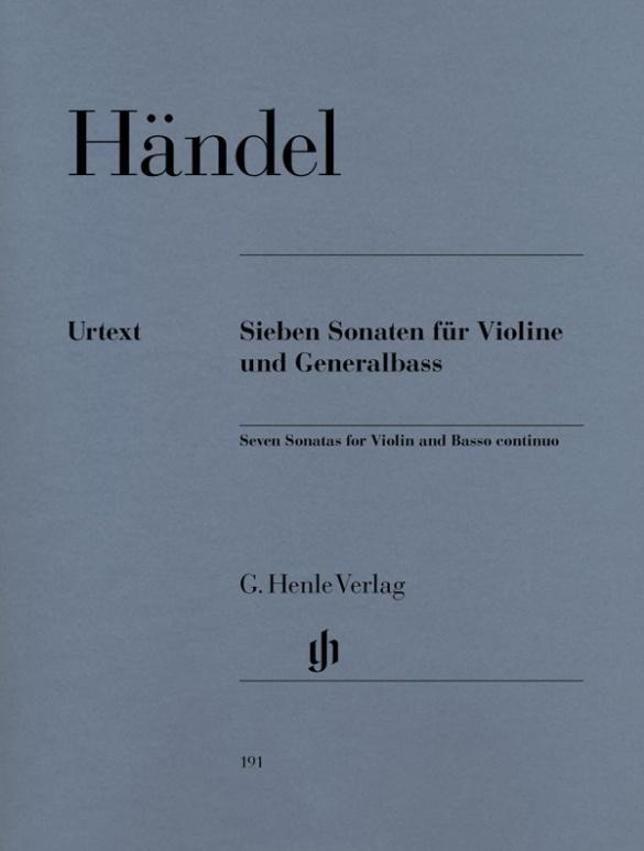 Cover: 9790201801919 | 7 Sonaten für Violine und Generalbass | Georg Friedrich Händel | Buch
