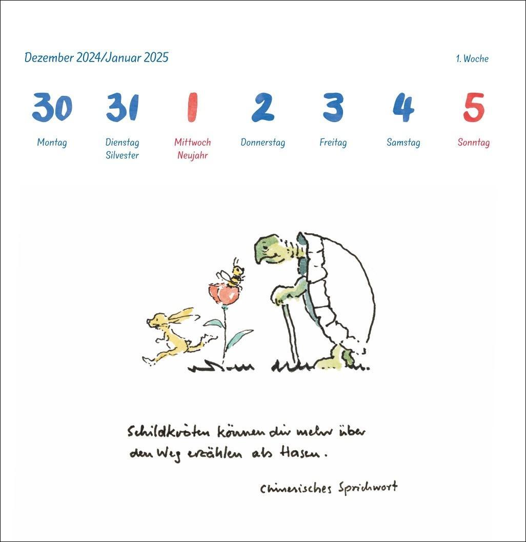 Bild: 9783756408658 | Helme Heine: Philosophisches Premium-Postkartenkalender 2025 | 54 S.