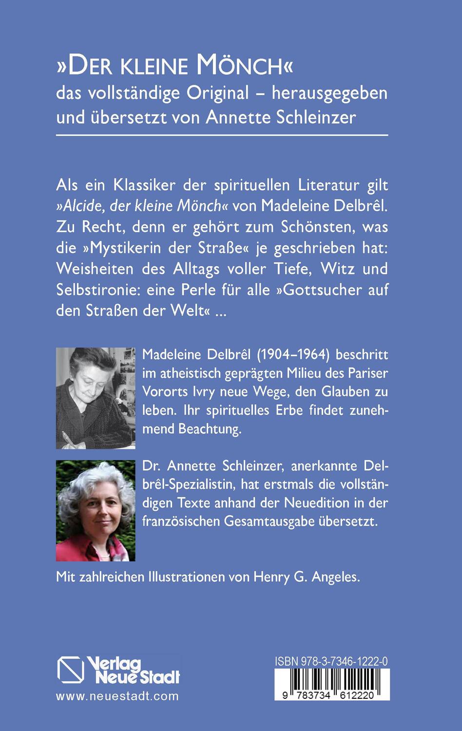 Rückseite: 9783734612220 | Alcide, der kleine Mönch | Gedankenblitze eines Gottsuchers | Delbrêl