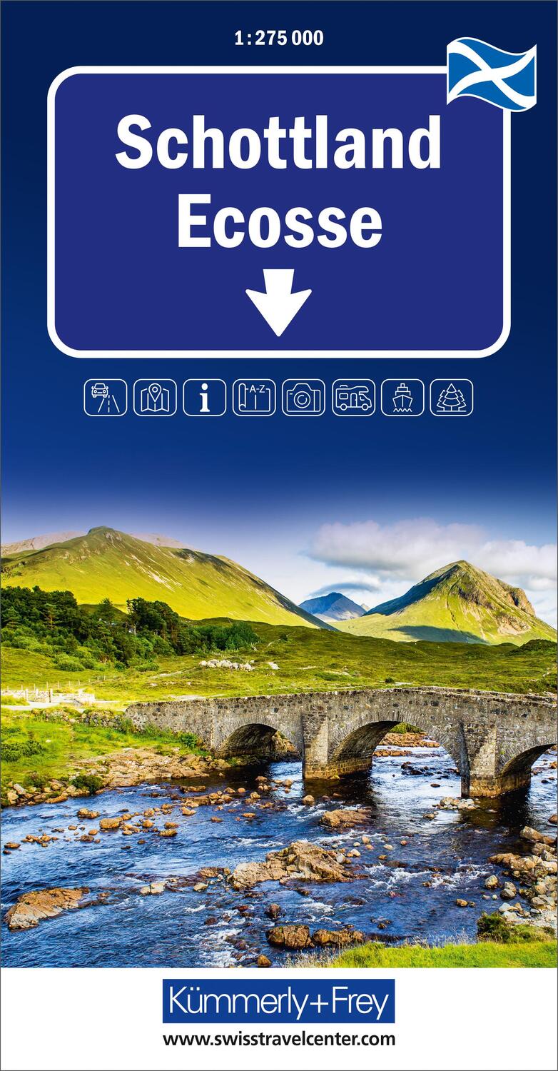 Cover: 9783259018477 | Schottland, Regionalstrassenkarte 1:275'000 | Hallwag Kümmerly+Frey AG