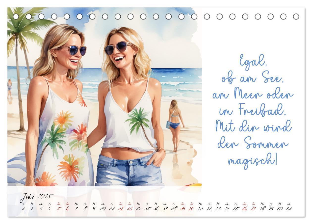 Bild: 9783383775635 | Beste Freundinnen (Tischkalender 2025 DIN A5 quer), CALVENDO...