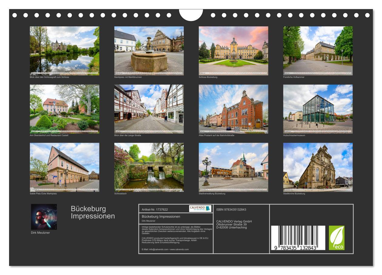 Bild: 9783435132843 | Bückeburg Impressionen (Wandkalender 2025 DIN A4 quer), CALVENDO...