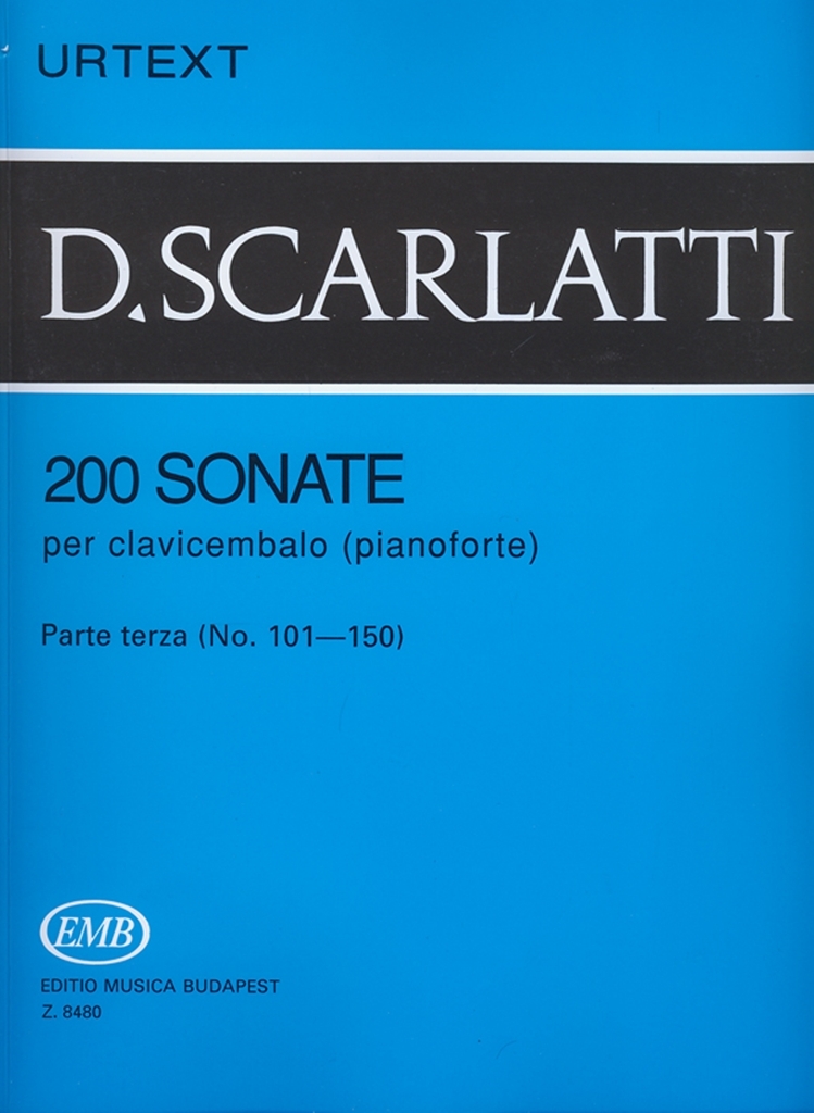 Cover: 9790080084809 | 200 Sonate per clavicembalo (pianoforte) 3 | Parte terza (No. 101-150)