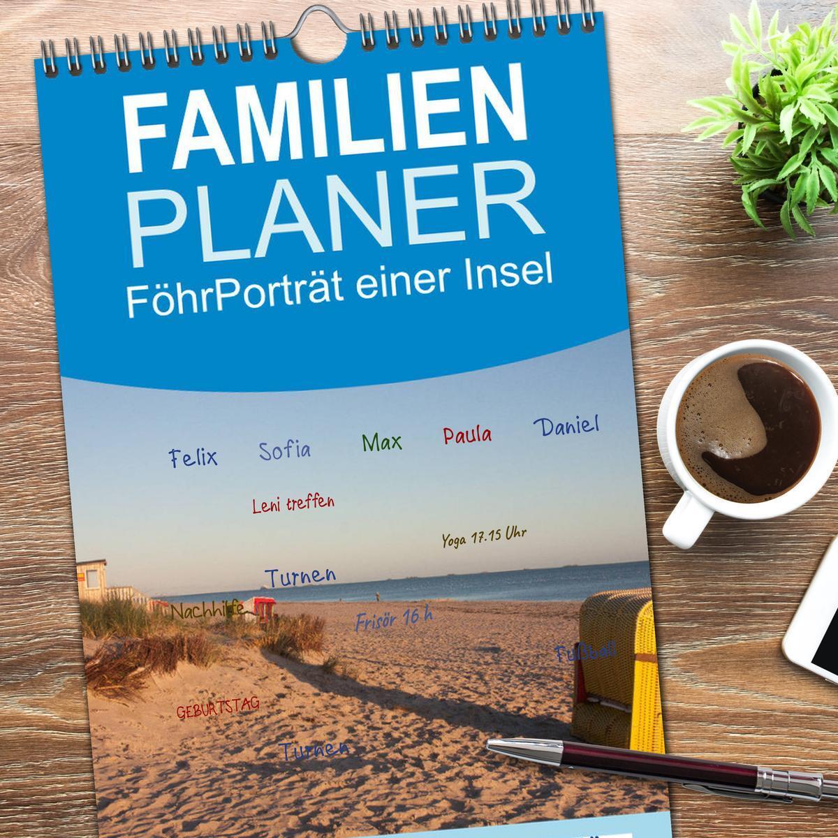 Bild: 9783457112885 | Familienplaner 2025 - Föhr 2025. Porträt einer Insel mit 5 Spalten...