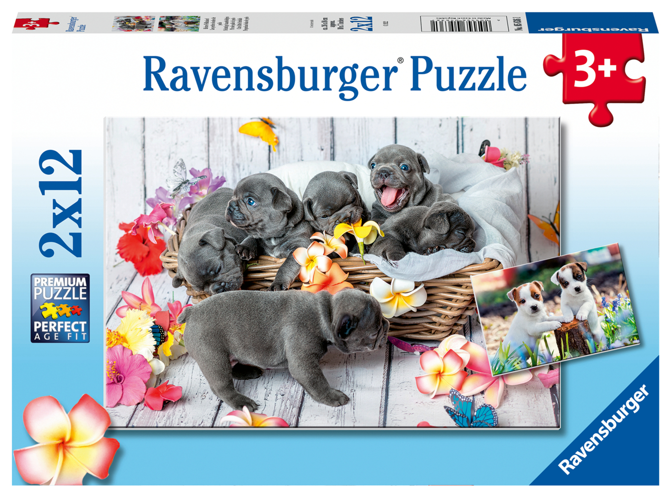 Cover: 4005556056361 | Ravensburger Kinderpuzzle - Kleine Fellknäuel - 2x12 Teile Puzzle...