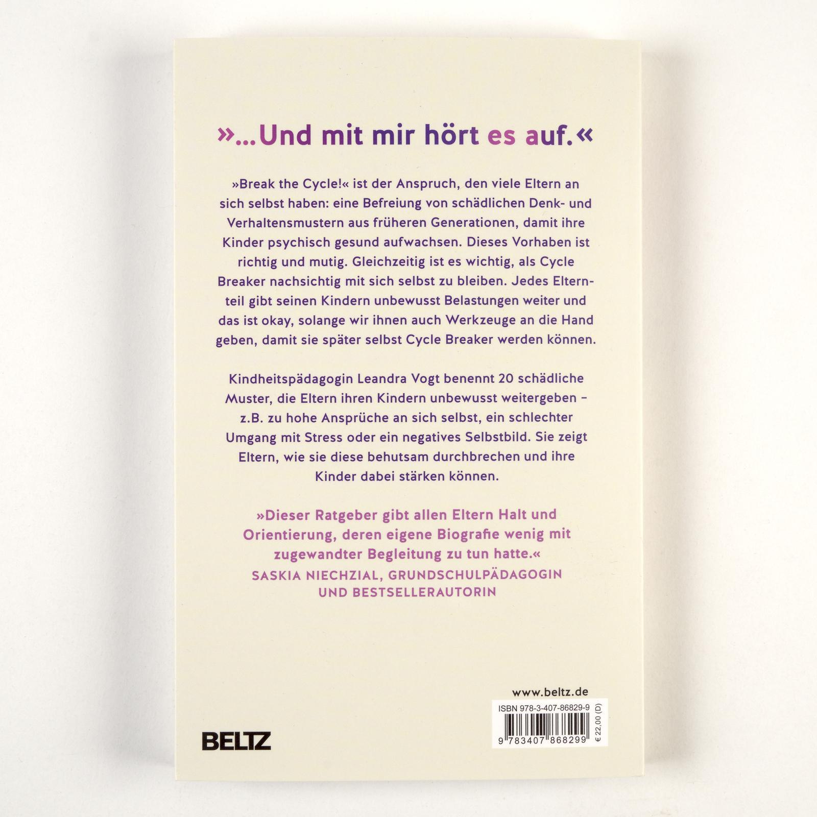 Rückseite: 9783407868299 | Cycle Breaker: Für mein Kind mache ich es anders | Leandra Vogt | Buch