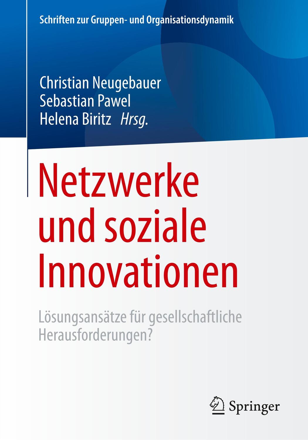 Cover: 9783658215507 | Netzwerke und soziale Innovationen | Christian Neugebauer (u. a.)