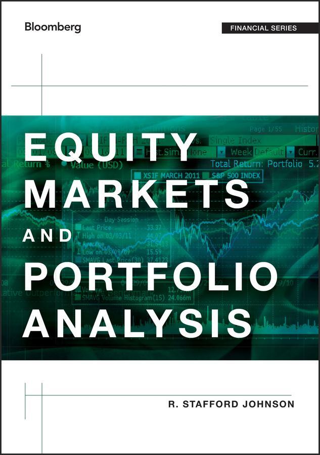 Cover: 9781118202685 | Equity Markets and Portfolio Analysis | R Stafford Johnson | Buch