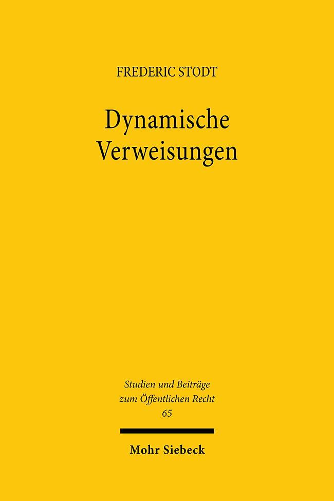Cover: 9783161625787 | Dynamische Verweisungen | Frederic Stodt | Taschenbuch | XXVI | 2023