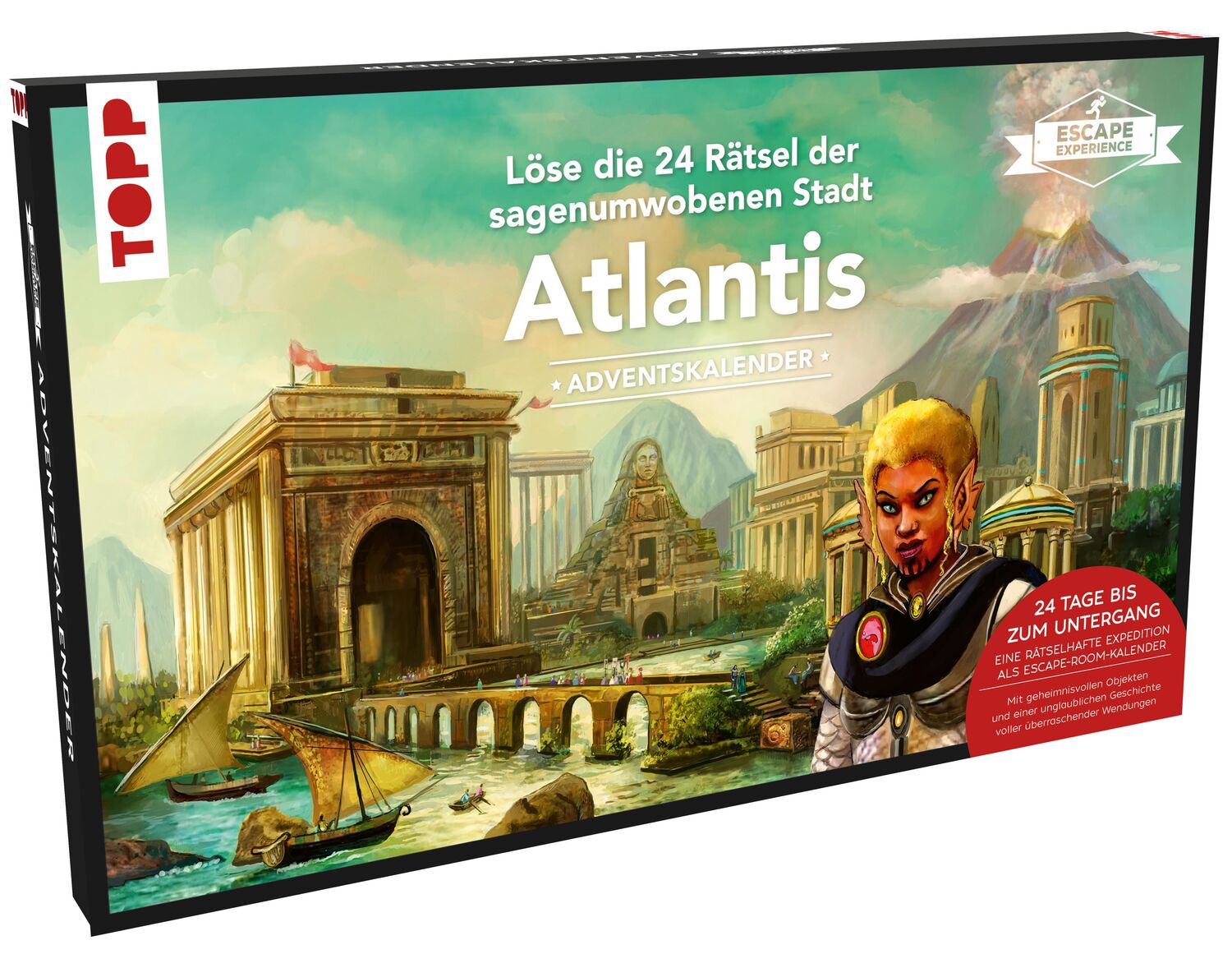 Cover: 4007742184698 | Escape Experience Adventskalender - Atlantis. Löse die 24 Rätsel...