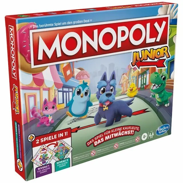 Cover: 5010996134745 | Hasbro F8562100 - Monopoly Junior, 2 Spielniveaus! | Monopoly | 2023