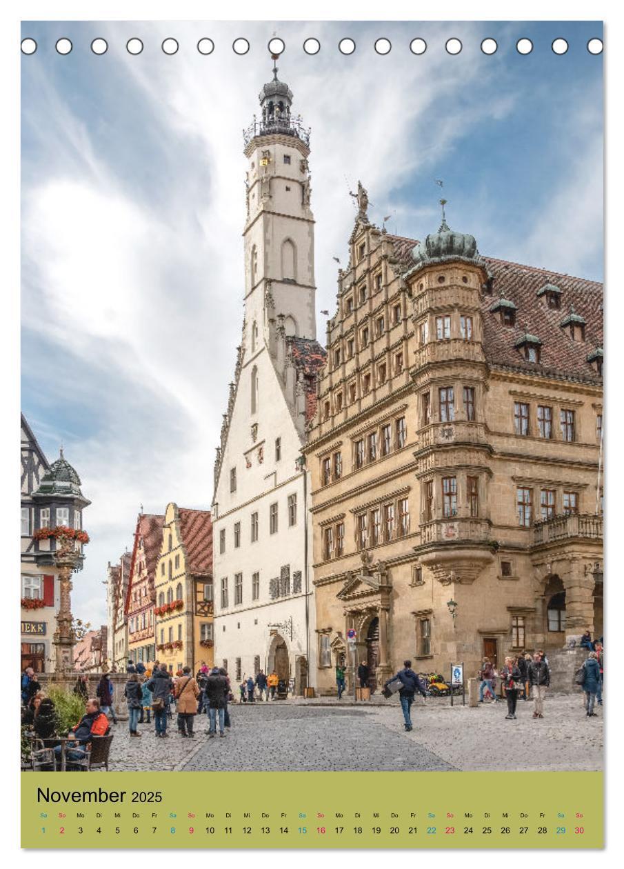 Bild: 9783435879403 | Rothenburg ob der Tauber (Tischkalender 2025 DIN A5 hoch), CALVENDO...